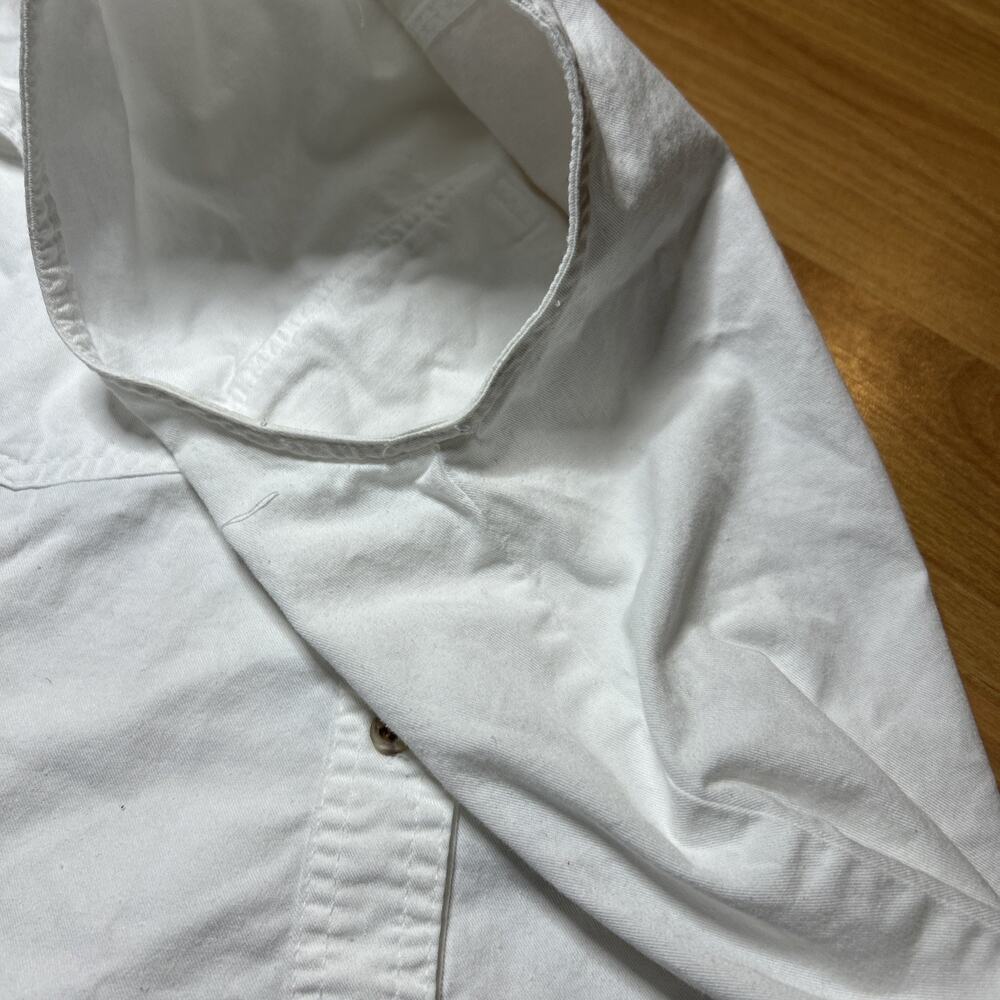 Pass Port Fashion Vintage Women's White Sleeveless Button Up Shirt Size Medium - Picture 6 of 8